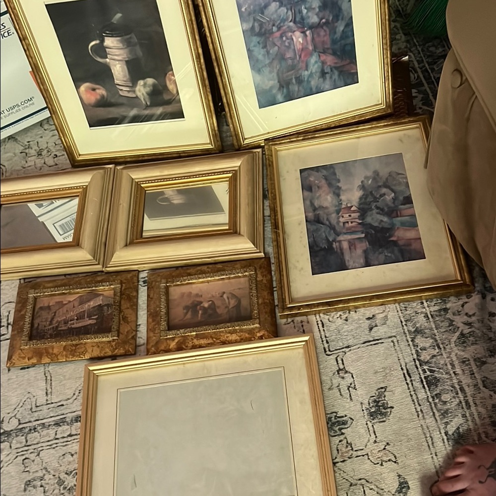 Elegant Gold Framed Art Collection
